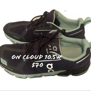 On Cloud womens size 10.5; only worn 3 or 4 times…cloudflow…excellent condition